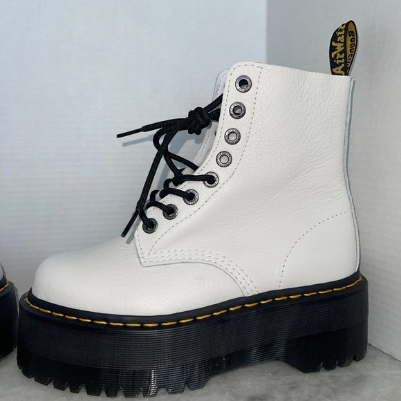 DR. MARTENS White 1460 Pascal Max Boots - Picture 2 of 14